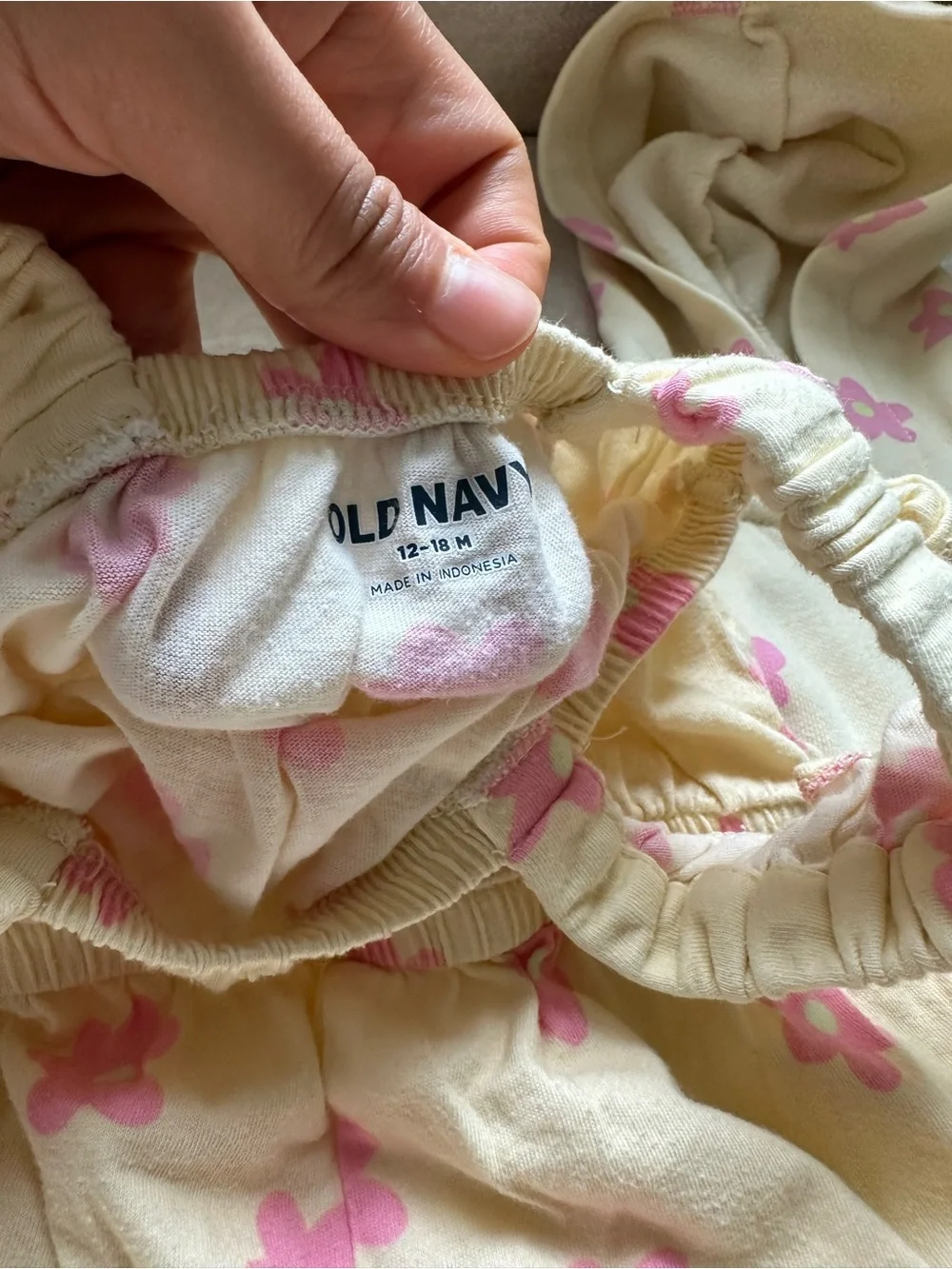 Cream & Pink Floral Baby Hoodie + Romper Set